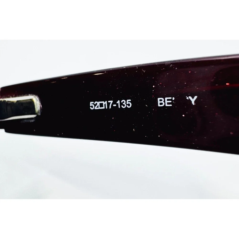 Wittnauer Eyeglasses Womens Burgundy Cat Eye Half Rim Frames 52-16-135